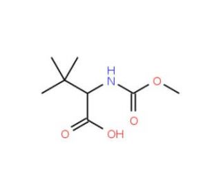 N-(Methoxycarbonyl)-L-tert-leucine (CAS 162537-11-3) - chemical structure image