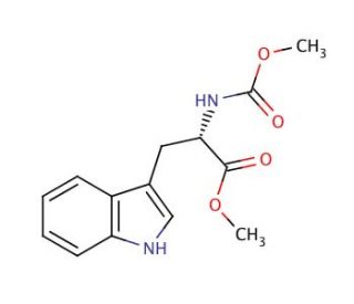 N-(Methoxycarbonyl)-L-Tryptophan Methyl Ester (CAS 58635-46-4) - chemical structure image