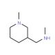 N-Methyl-1-(1-methylpiperidin-3-yl)methanamine (CAS 639078-61-8) - chemical structure image