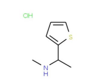 N-Methyl-1-(2-thienyl)ethylamine hydrochloride - chemical structure image