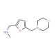 N-Methyl-1-[5-(morpholin-4-ylmethyl)furan-2-yl]methylamine (CAS 893741-66-7) - chemical structure image