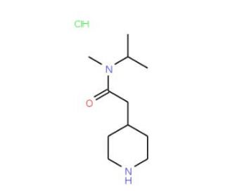 N-methyl-2-(piperidin-4-yl)-N-(propan-2-yl)acetamide hydrochloride - chemical structure image