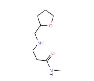 N-Methyl-3-[(tetrahydro-2-furanylmethyl)amino]-propanamide (CAS 1040690-76-3) - chemical structure image