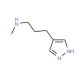 N-methyl-3-(1H-pyrazol-4-yl)propan-1-amine - chemical structure image