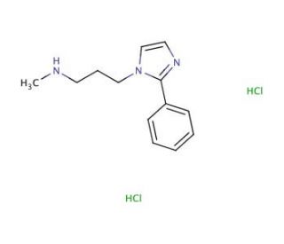 N-Methyl-3-(2-phenyl-1H-imidazol-1-yl)-propan-1-amine dihydrochloride - chemical structure image