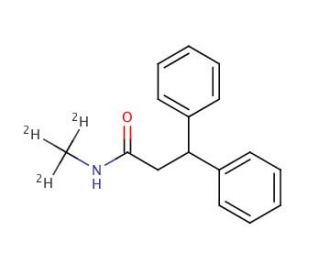 N-Methyl 3,3-Diphenylpropionamide-d3 - chemical structure image