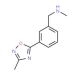 N-Methyl-3-(3-methyl-1,2,4-oxadiazol-5-yl)benzylamine (CAS 921938-59-2) - chemical structure image