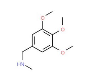 N-Methyl-3,4,5-trimethoxybenzylamine (CAS 58780-82-8) - chemical structure image