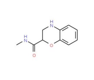 N-methyl-3,4-dihydro-2H-1,4-benzoxazine-2-carboxamide (CAS 91842-95-4) - chemical structure image