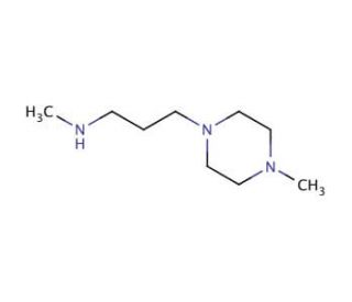 N-Methyl-3-(4-methyl-1-piperazinyl)-1-propanamine (CAS 864244-66-6) - chemical structure image