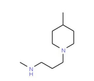 N-Methyl-3-(4-methyl-1-piperidinyl)-1-propanamine - chemical structure image