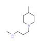 N-Methyl-3-(4-methyl-1-piperidinyl)-1-propanamine - chemical structure image