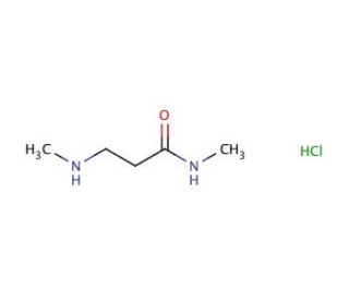 N-Methyl-3-(methylamino)propanamide hydrochloride (CAS 57180-63-9) - chemical structure image