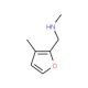 N-Methyl(3-methylfur-2-yl)methylamine (CAS 916766-86-4) - chemical structure image