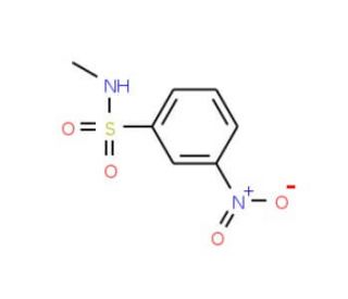 N-Methyl-3-nitrobenzenesulphonamide (CAS 58955-78-5) - chemical structure image