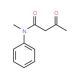 N-methyl-3-oxo-N-phenylbutanamide (CAS 2584-48-7) - chemical structure image