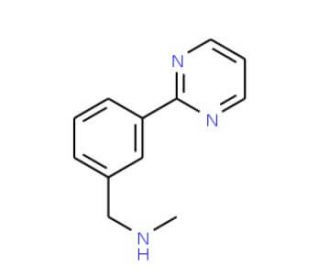 N-Methyl-3-pyrimidin-2-ylbenzylamine (CAS 886851-49-6) - chemical structure image