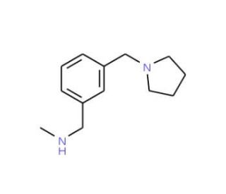 N-Methyl-3-(pyrrolidin-1-ylmethyl)benzylamine (CAS 884507-46-4) - chemical structure image