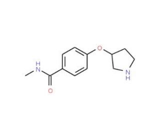N-Methyl-4-[(3S)-pyrrolidinyloxy]benzamide - chemical structure image
