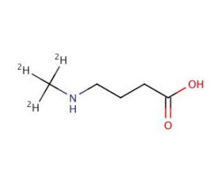 N-Methyl-4-aminobutyric Acid-d3 (CAS 1215511-11-7) - chemical structure image