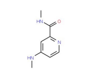 N-Methyl-4-(methylamino)picolinamide (CAS 1065074-98-7) - chemical structure image
