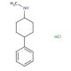 N-methyl-4-phenylcyclohexan-1-amine hydrochloride - chemical structure image