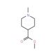 N-Methyl-4-piperidinecarboxylic acid methyl ester (CAS 1690-75-1) - chemical structure image