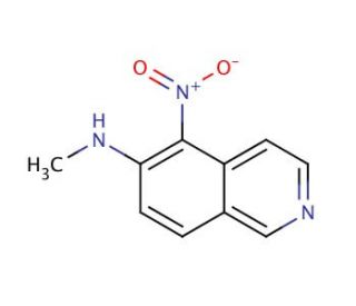 N-Methyl-5-nitro-6-isoquinolinamine (CAS 147293-17-2) - chemical structure image