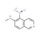 N-Methyl-8-nitro-7-isoquinolinamine (CAS 148556-87-0) - chemical structure image