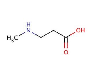 N-Methyl-&beta;-alanine (CAS 2679-14-3) - chemical structure image