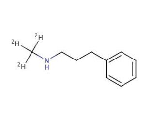 N-(Methyl-d3)-3-phenylpropylamine (CAS 55469-88-0) - chemical structure image