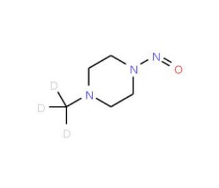 N-(Methyl-d3)-N&prime;-nitrosopiperazine - chemical structure image