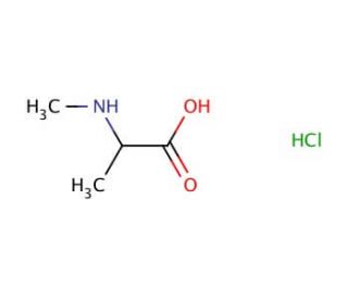 N-Methyl-DL-alanine hydrochloride (CAS 32012-14-9) - chemical structure image