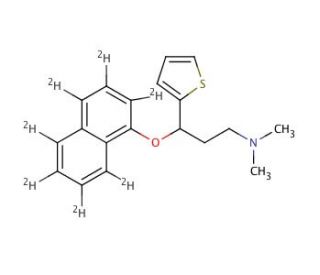 N-Methyl Duloxetine-naphthyl-d7 - chemical structure image