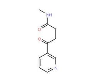 N-Methyl-&gamma;-oxo-3-pyridinebutanamide (CAS 713-05-3) - chemical structure image