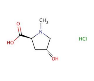 N-Methyl-L-cis-4-hydroxyproline hydrochloride (CAS 67463-44-9) - chemical structure image