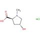 N-Methyl-L-cis-4-hydroxyproline hydrochloride (CAS 67463-44-9) - chemical structure image
