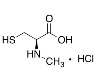 N-Methyl-L-cysteine Hydrochloride (CAS 14344-46-8) - chemical structure image