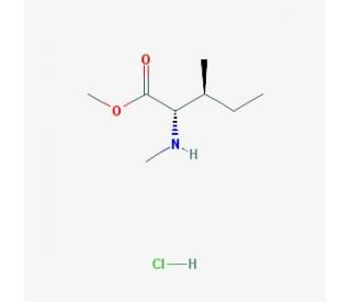 N-Methyl-L-isoleucine methyl ester hydrochloride (CAS 3339-43-3) - chemical structure image