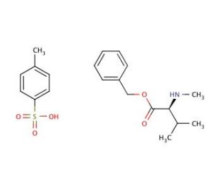 N-Methyl-L-valine benzyl ester 4-toluenesulfonate salt (CAS 42492-62-6) - chemical structure image