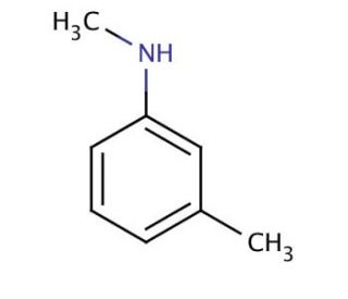 N-Methyl-m-toluidine (CAS 696-44-6) - chemical structure image