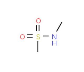 N-Methyl methanesulfonamide (CAS 1184-85-6) - chemical structure image
