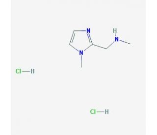 N-methyl-N-[(1-methyl-1H-imidazol-2-yl)methyl]amine dihydrochloride (CAS 1049717-38-5) - chemical structure image
