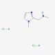 N-methyl-N-[(1-methyl-1H-imidazol-2-yl)methyl]amine dihydrochloride (CAS 1049717-38-5) - chemical structure image