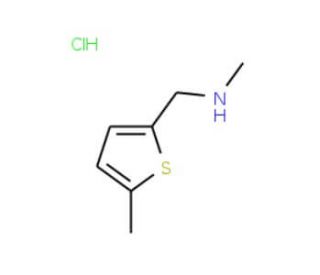N-Methyl-N-[(5-methylthien-2-yl)methyl]amine hydrochloride (CAS 912569-78-9) - chemical structure image