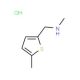 N-Methyl-N-[(5-methylthien-2-yl)methyl]amine hydrochloride (CAS 912569-78-9) - chemical structure image