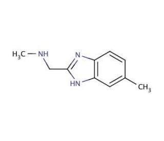 N-Methyl-N-[(6-methyl-1H-benzimidazol-2-yl)methyl]amine (CAS 887571-32-6) - chemical structure image