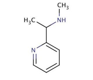 N-Methyl-N-(1-pyridin-2-ylethyl)amine (CAS 114366-07-3) - chemical structure image
