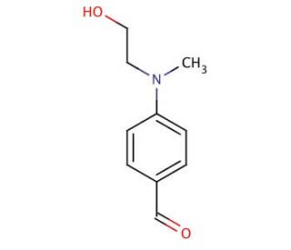 N-Methyl-N-(2-hydroxyethyl)-4-aminobenzaldehyde (CAS 1201-91-8) - chemical structure image