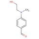 N-Methyl-N-(2-hydroxyethyl)-4-aminobenzaldehyde (CAS 1201-91-8) - chemical structure image